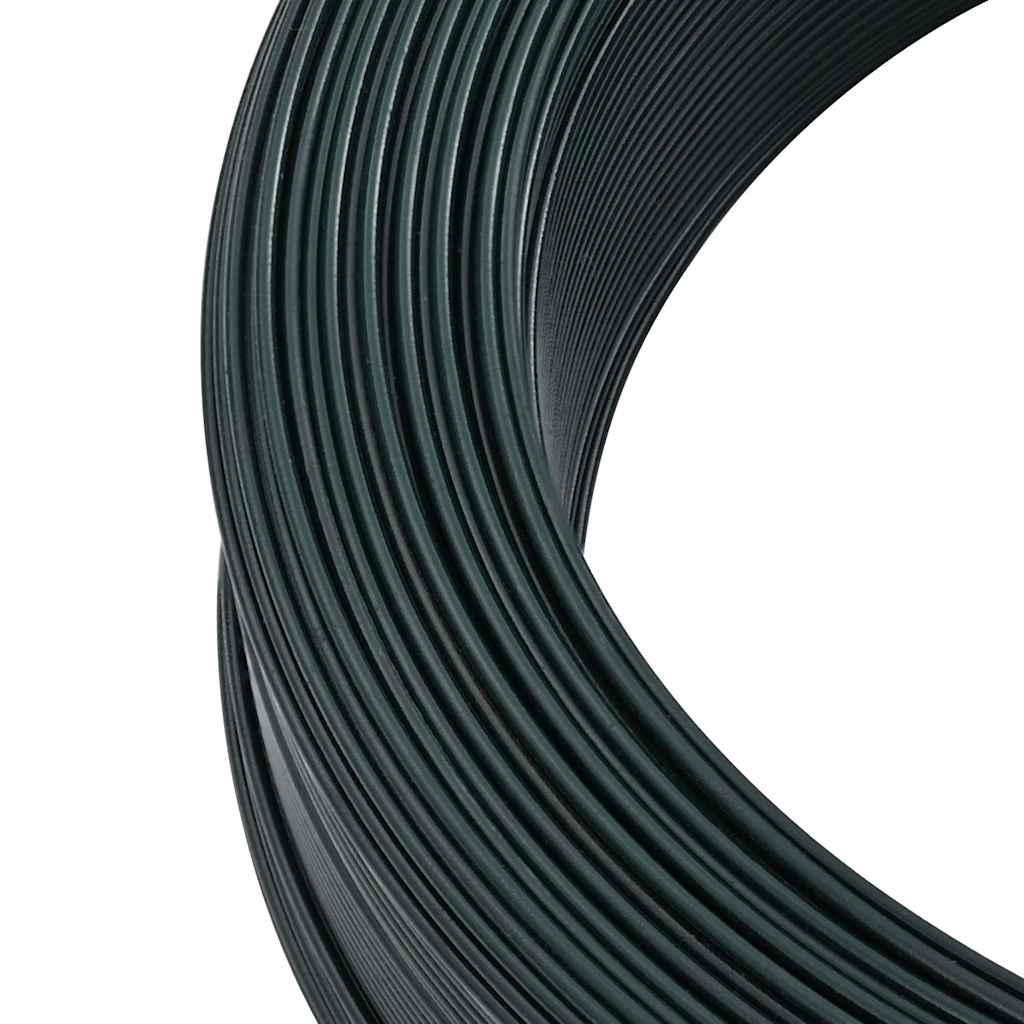 Žica za vezanje ograde 250 m 0,9/1,4 mm čelična crno-zelena