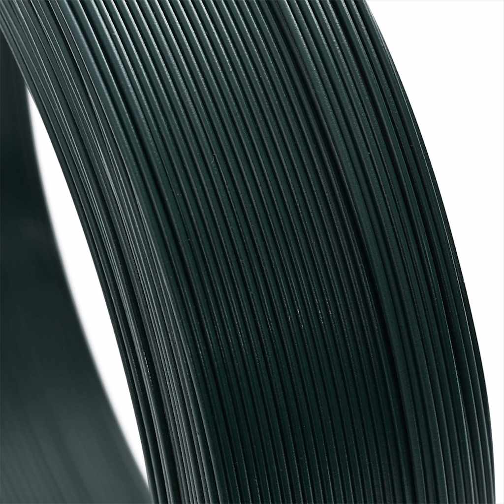 Žica za vezanje ograde 250 m 0,9/1,4 mm čelična crno-zelena