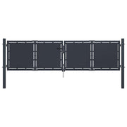 Vrtna vrata Čelik 300x100 cm Antracit