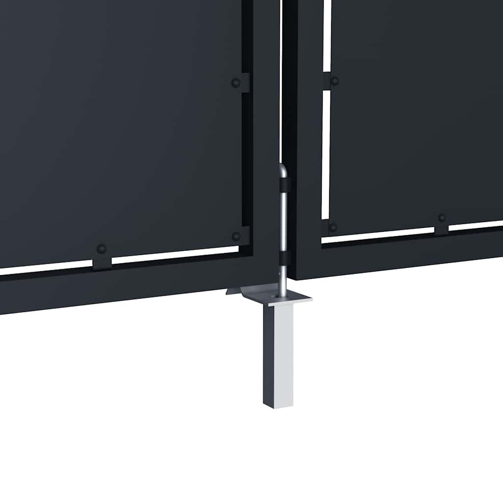 Vrtna vrata Čelik 300x125 cm Antracit