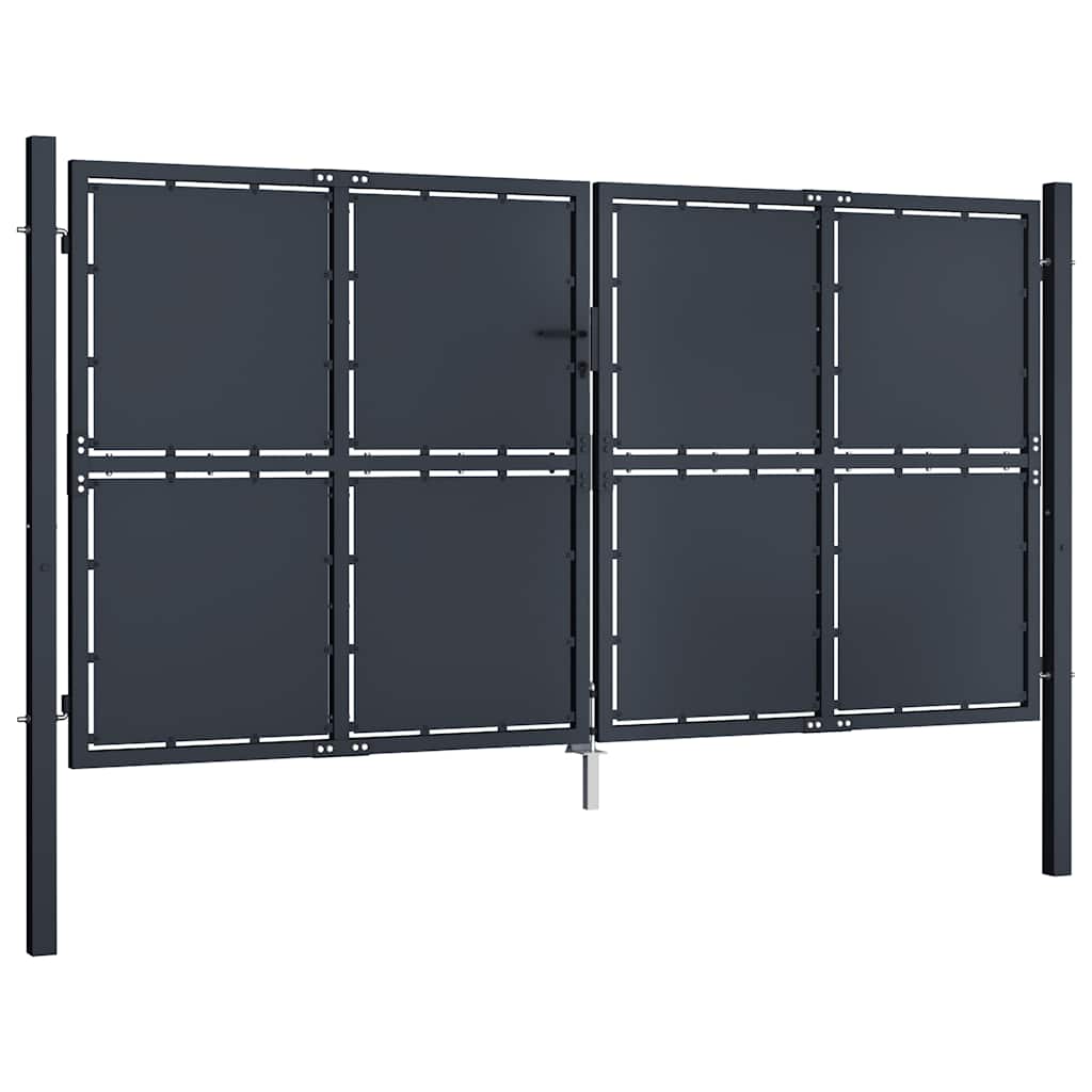 Vrtna vrata Čelik 300x200 cm Antracit