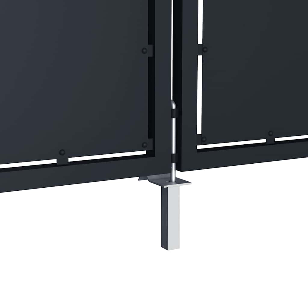 Vrtna vrata Čelik 400x175 cm Antracit