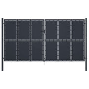 Vrtna vrata Čelik 400x200 cm Antracit