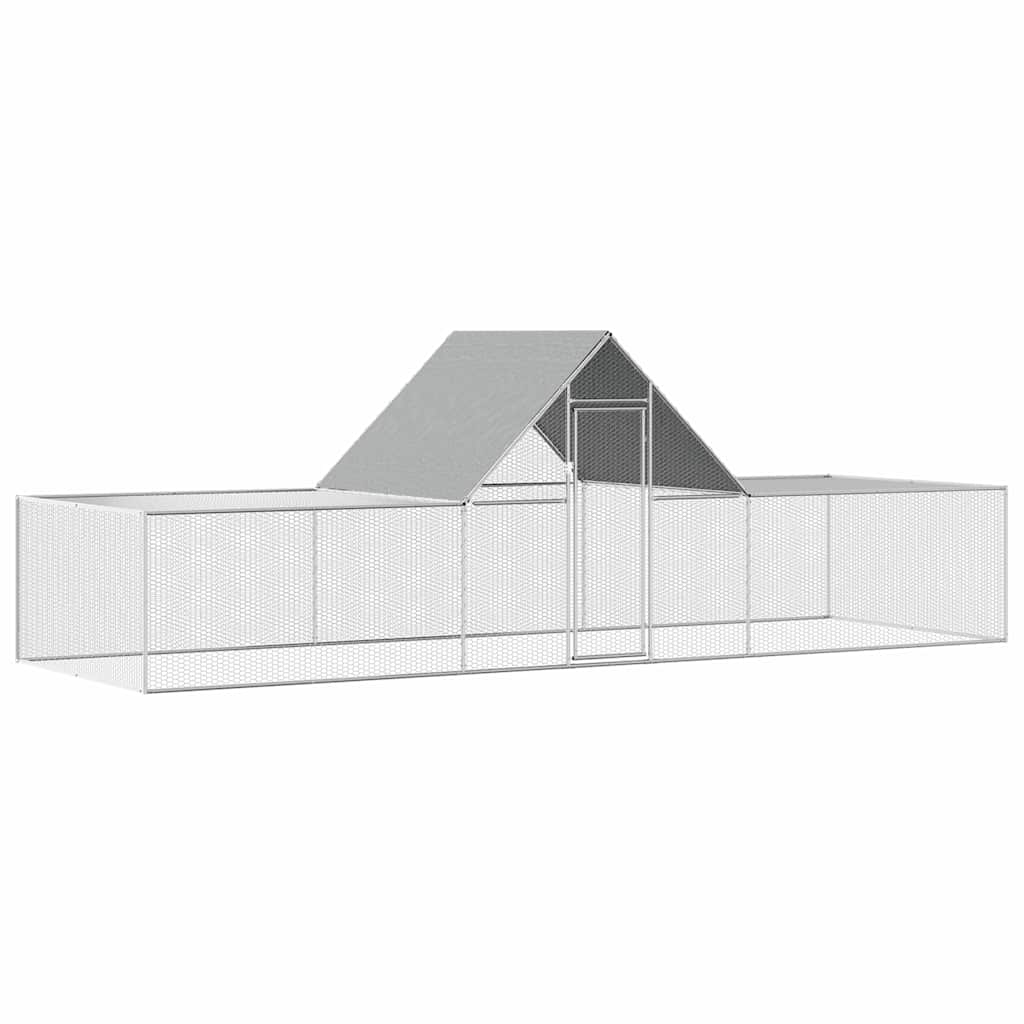 Kokošinjac od pocinčanog čelika 6 x 2 x 2 m