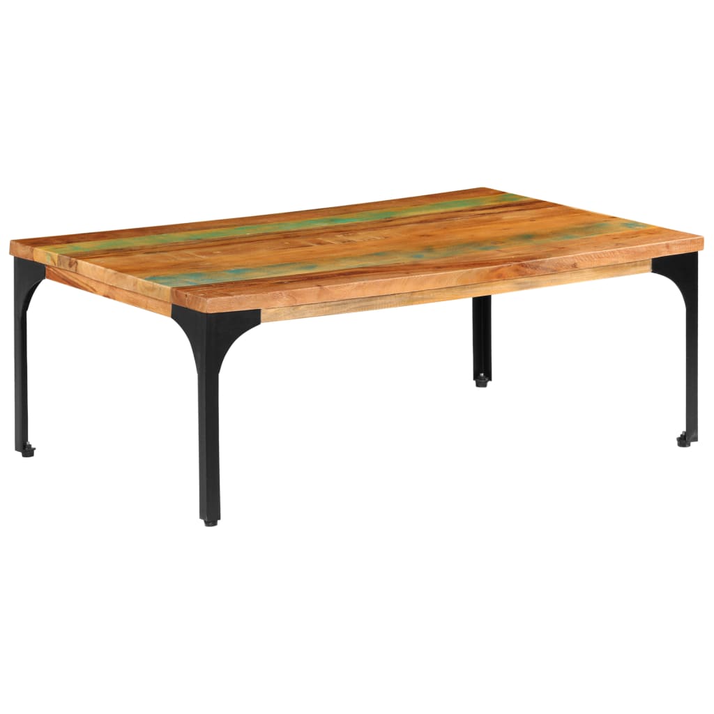 Stolić za kavu od masivnog obnovljenog drva 100 x 60 x 35 cm