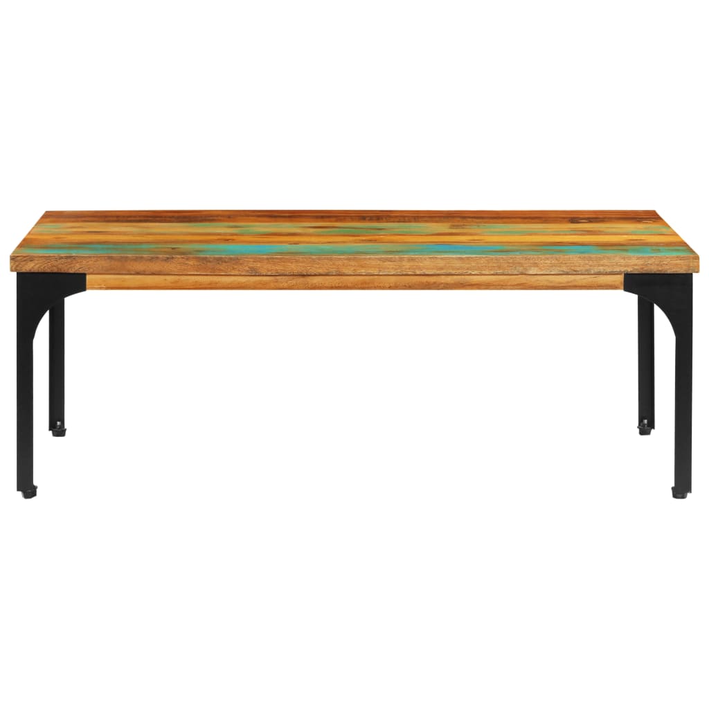 Stolić za kavu od masivnog obnovljenog drva 100 x 60 x 35 cm
