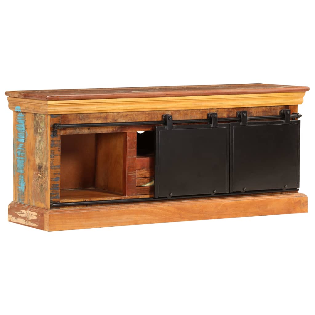 TV ormarić od masivnog obnovljenog drva 110 x 30 x 45 cm
