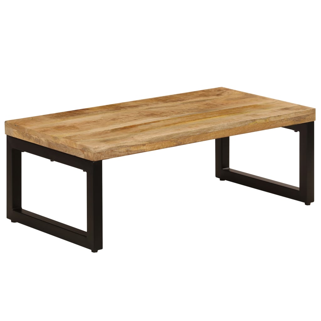 Stolić za kavu 100 x 50 x 35 cm od masivnog drva manga i čelika