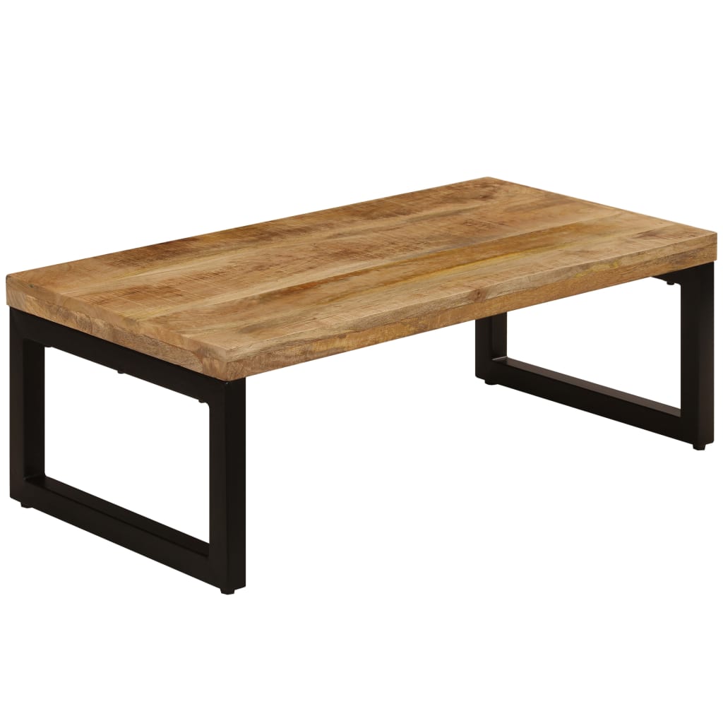 Stolić za kavu 100 x 50 x 35 cm od masivnog drva manga i čelika