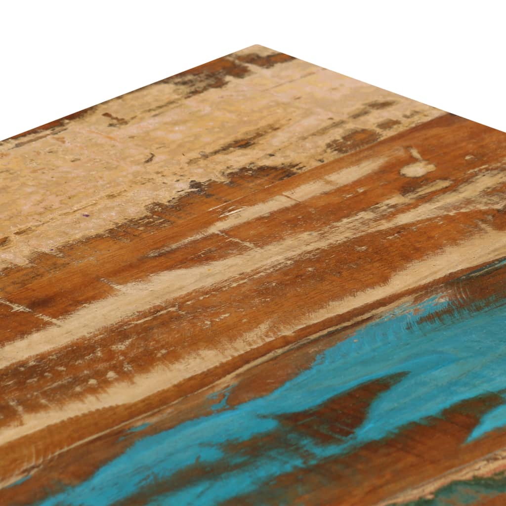 Stolić za kavu od obnovljenog drva i čelika 100 x 50 x 35 cm