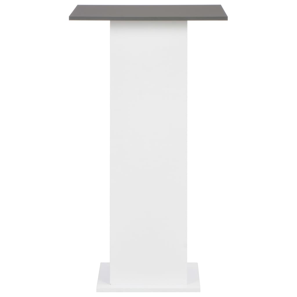 Barski stol bijeli i antracit sivi 60 x 60 x 110 cm