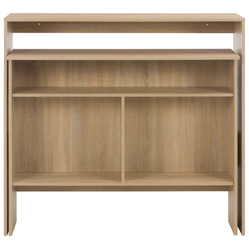 Barski stol s 2 stolne ploče boja hrasta 130 x 40 x 120 cm