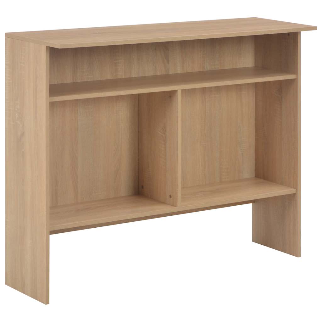 Barski stol s 2 stolne ploče boja hrasta 130 x 40 x 120 cm
