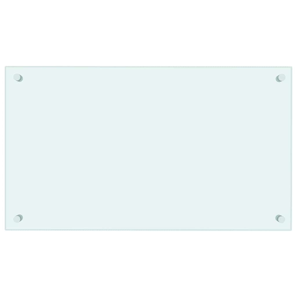 Kuhinjska zaštita od prskanja mliječna 70 x 40 cm kaljeno staklo