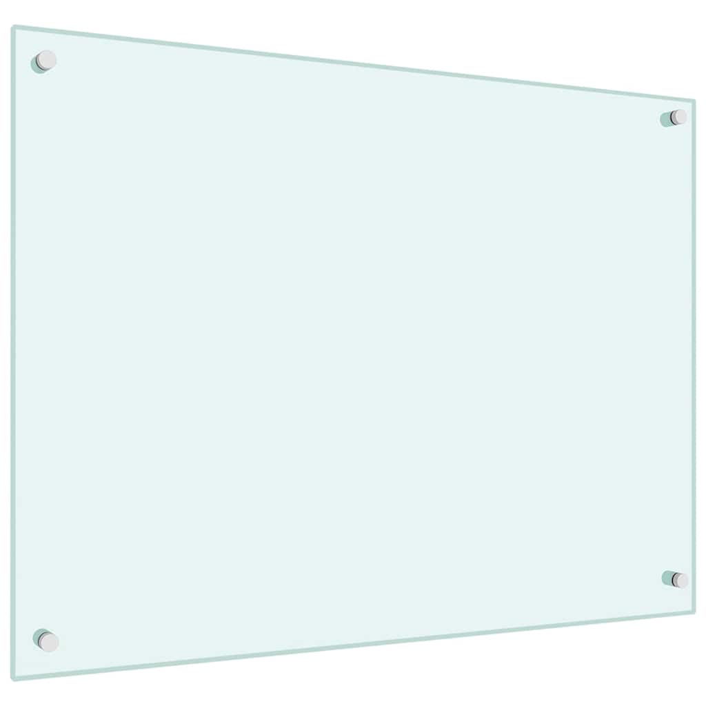 Kuhinjska zaštita od prskanja mliječna 80 x 60 cm kaljeno staklo