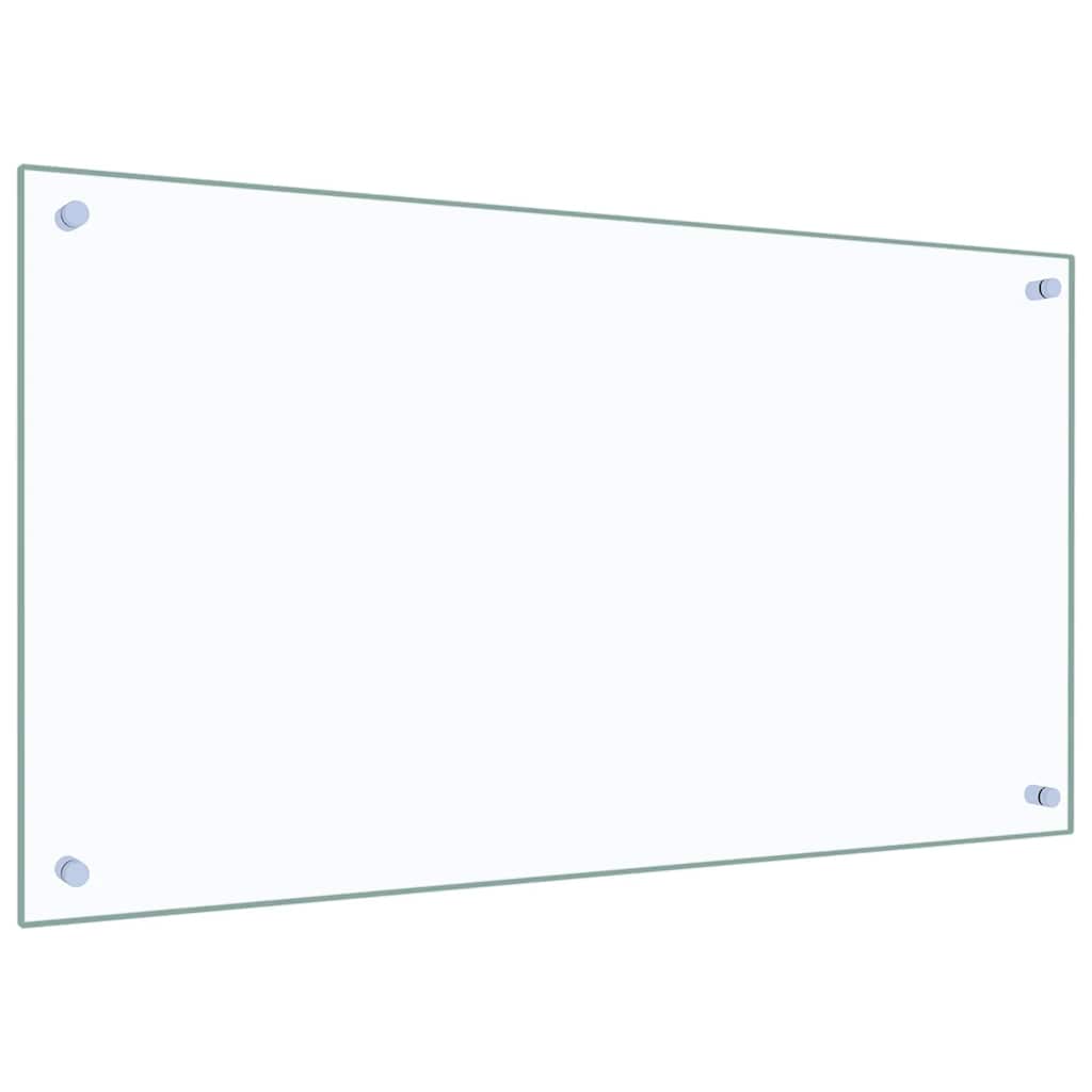 Kuhinjska zaštita od prskanja prozirna 90x50 cm kaljeno staklo