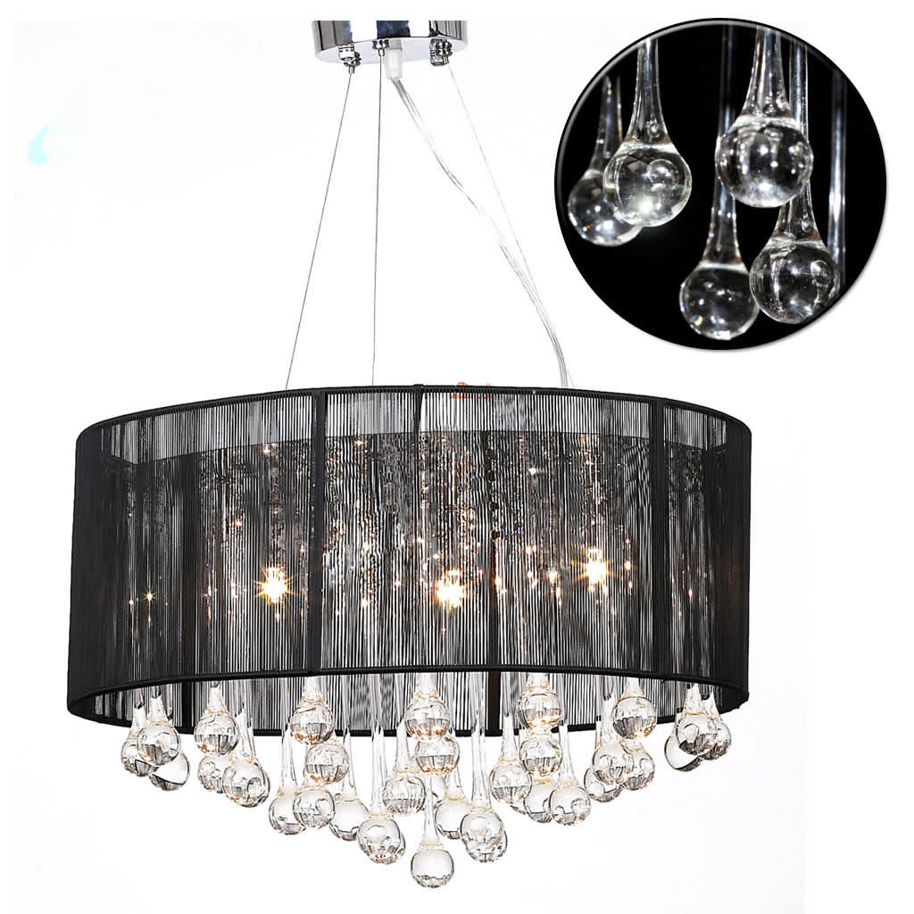 Luster s 85 Kristala Crni