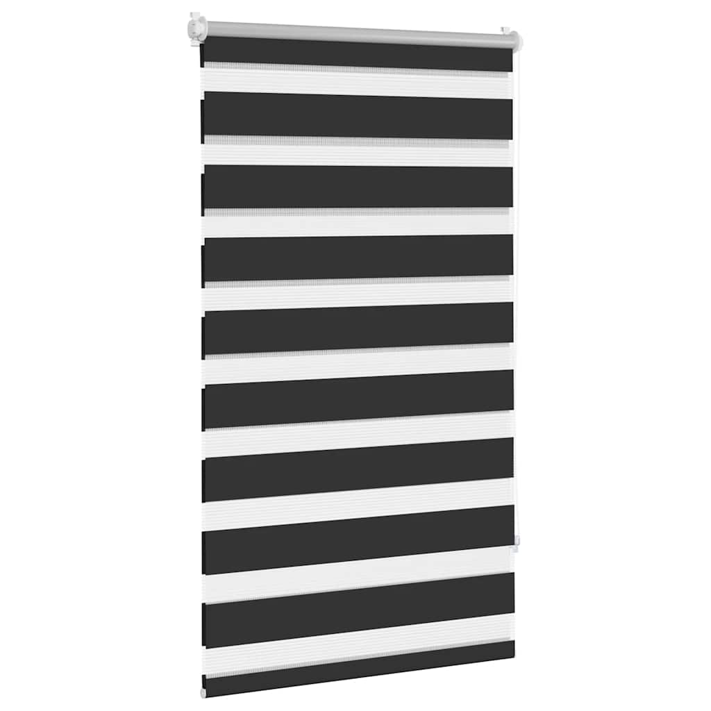 Zebra zavjesa 90,9 x 150 cm Širina tkanine 86,7 cm crna