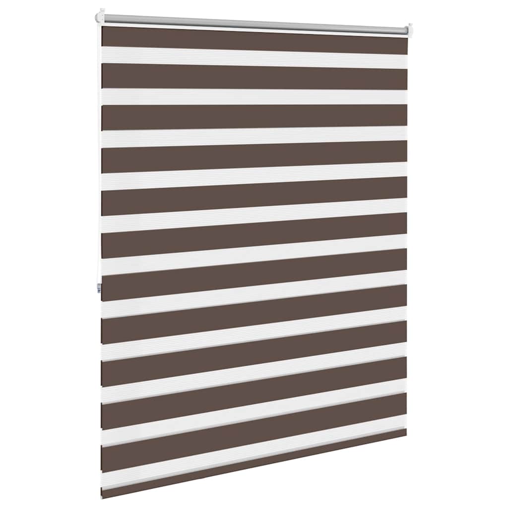 Zebra zavjesa 140,9x175 cm Širina tkanine 136,7 cm boje kave