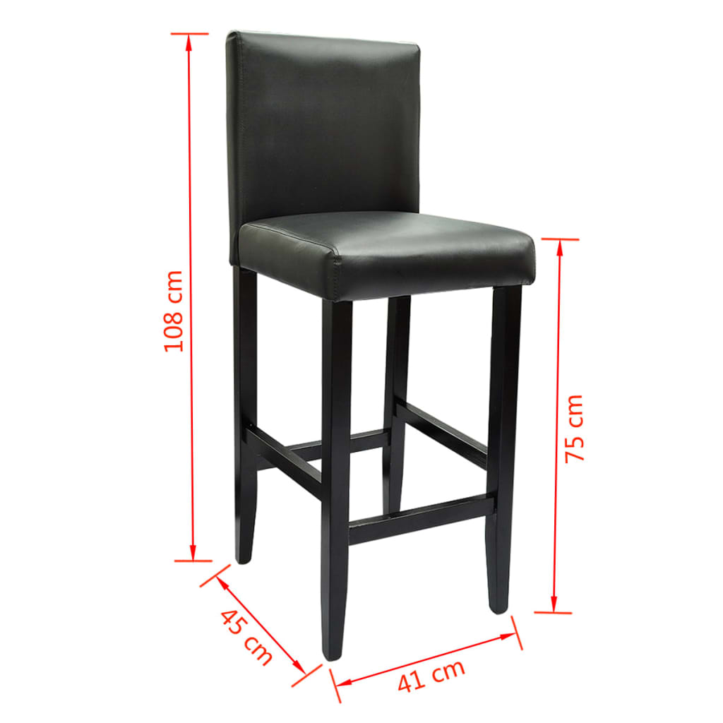 Barski Stol s 4 Barske Stolice Crne