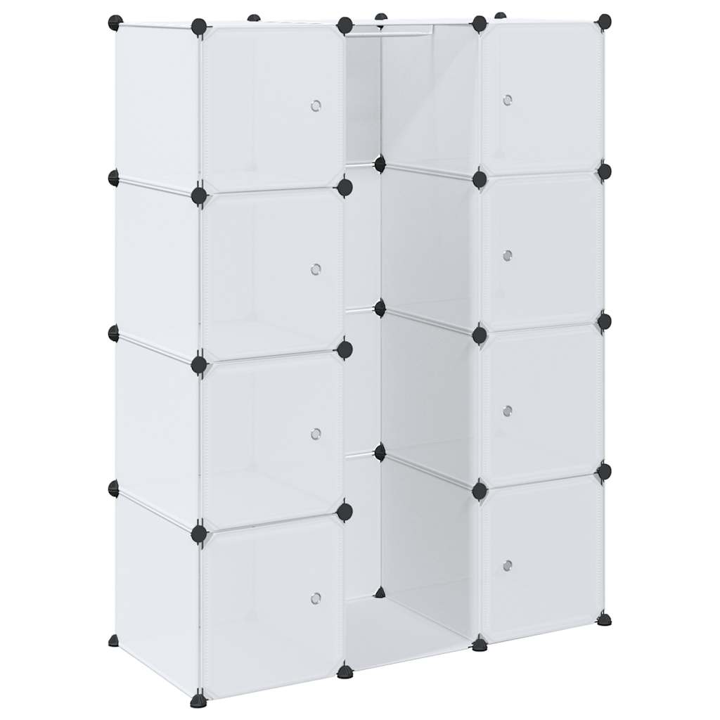 Modularni ormarić s 9 odjeljaka 109x36,5x143 cm bijeli
