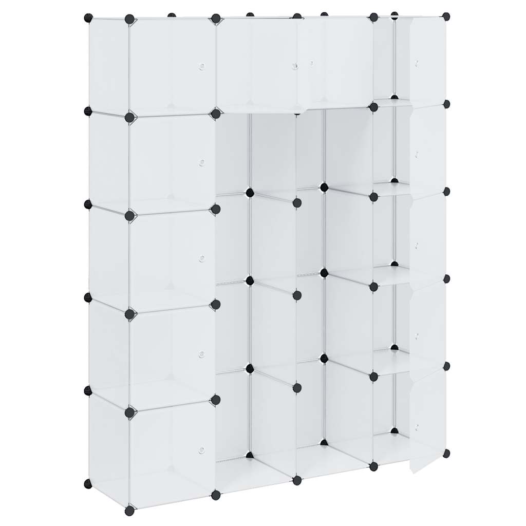 Modularni ormarić s 14 pretinaca bijeli 37 x 146 x 180,5 cm