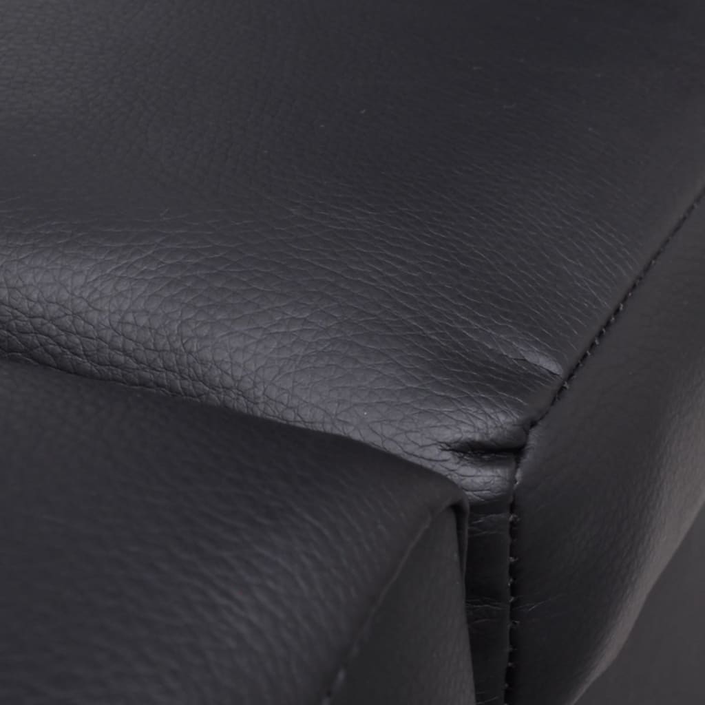 Ležaj od umjetne kože crni