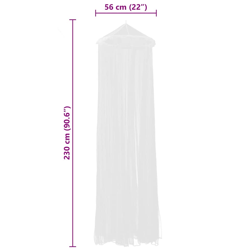Okrugla mreža protiv insekata 2 kom 56x325x230 cm