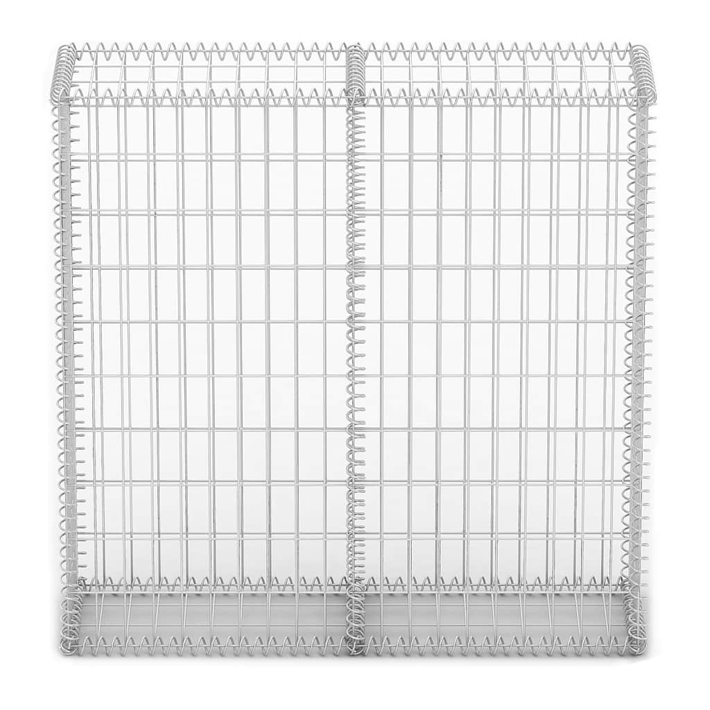 Gabionska košara s poklopcima od pocinčane žice 100 x 100 x 30 cm