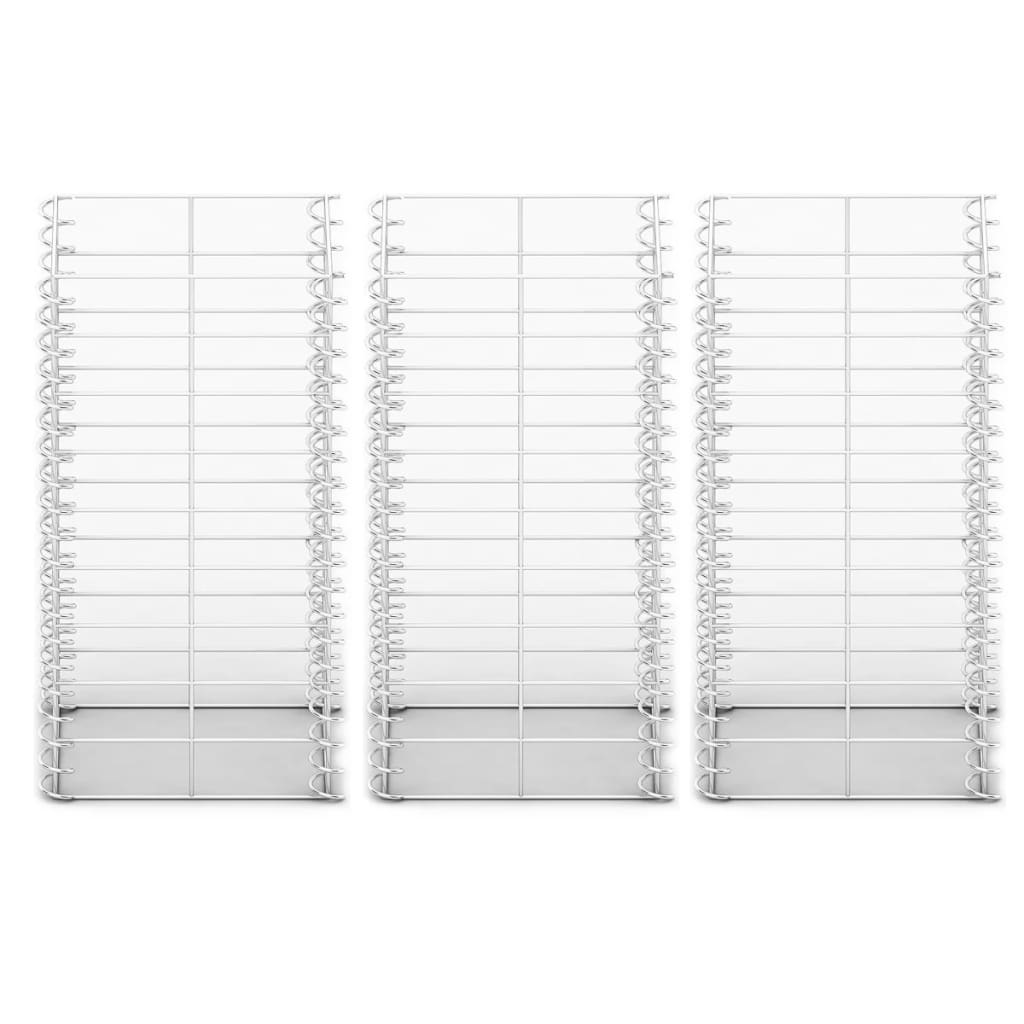 Set gabiona 3 kom od pocinčane žice 25 x 25 x 50 cm