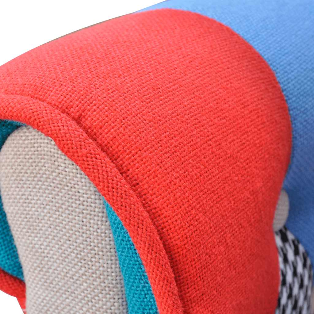 Fotelja s Patchwork Dizajnom Tkanina