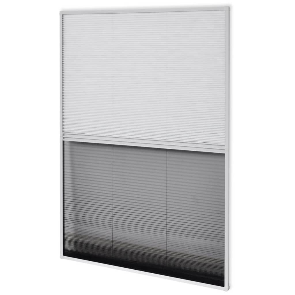 Plisse Mreža protiv insekata za prozor 160x80 cm Aluminij i žaluzina