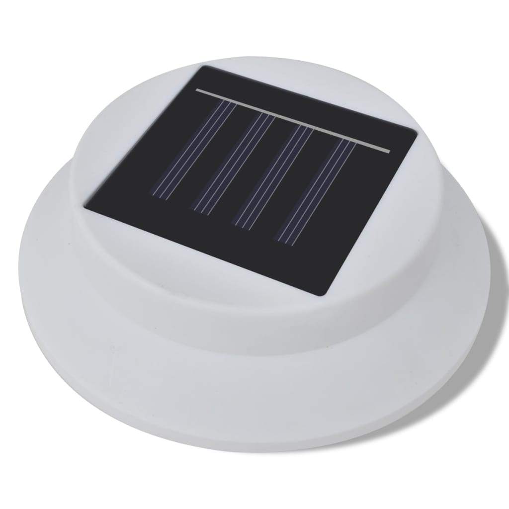 Set vanjskih solarnih svjetiljki 6 kom svjetlo za ogradu/oluke bijeli