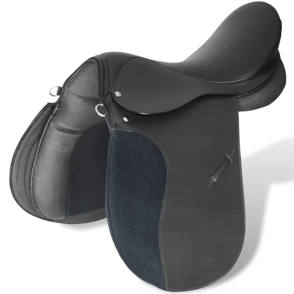 Sedlo za jahanje 16" prave kože 14 cm 5 u 1