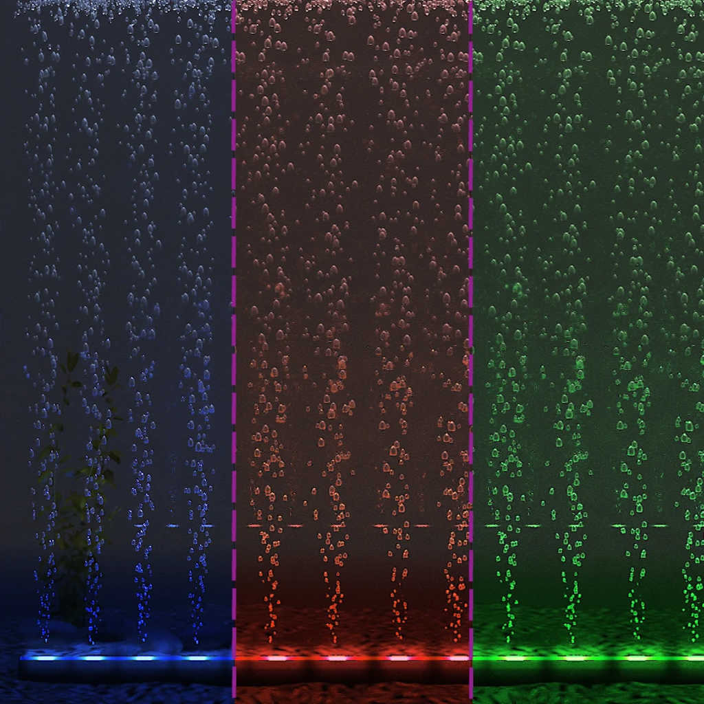 LED svjetiljka s mjehurićima za akvarij RGB 94 cm