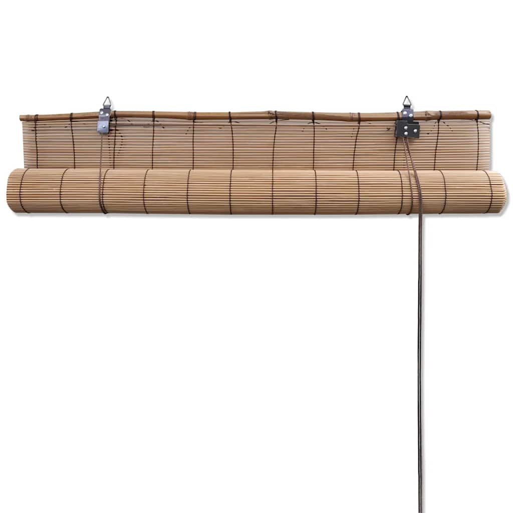 Smeđe rolete od bambusa 80 x 160 cm
