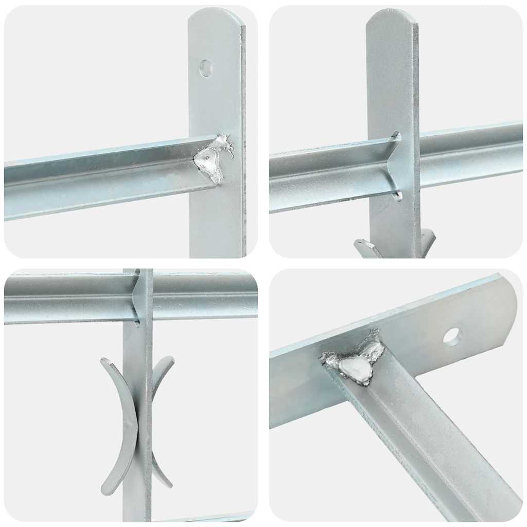 Podesiva sigurnosna rešetka za prozore s 2 prečke 700 - 1050 mm