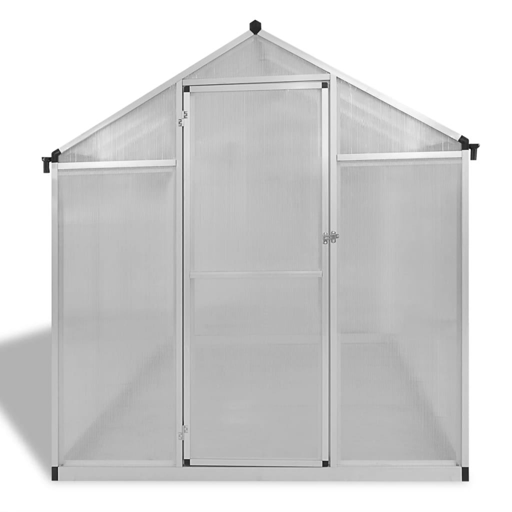 Staklenik od ojačanog aluminija s okvirom 4,6 m²