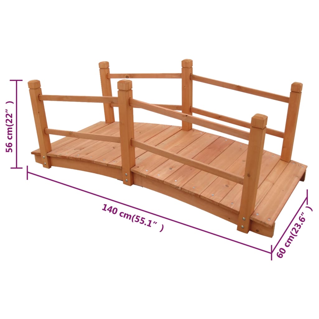 Vrtni most 140 x 60 x 56 cm