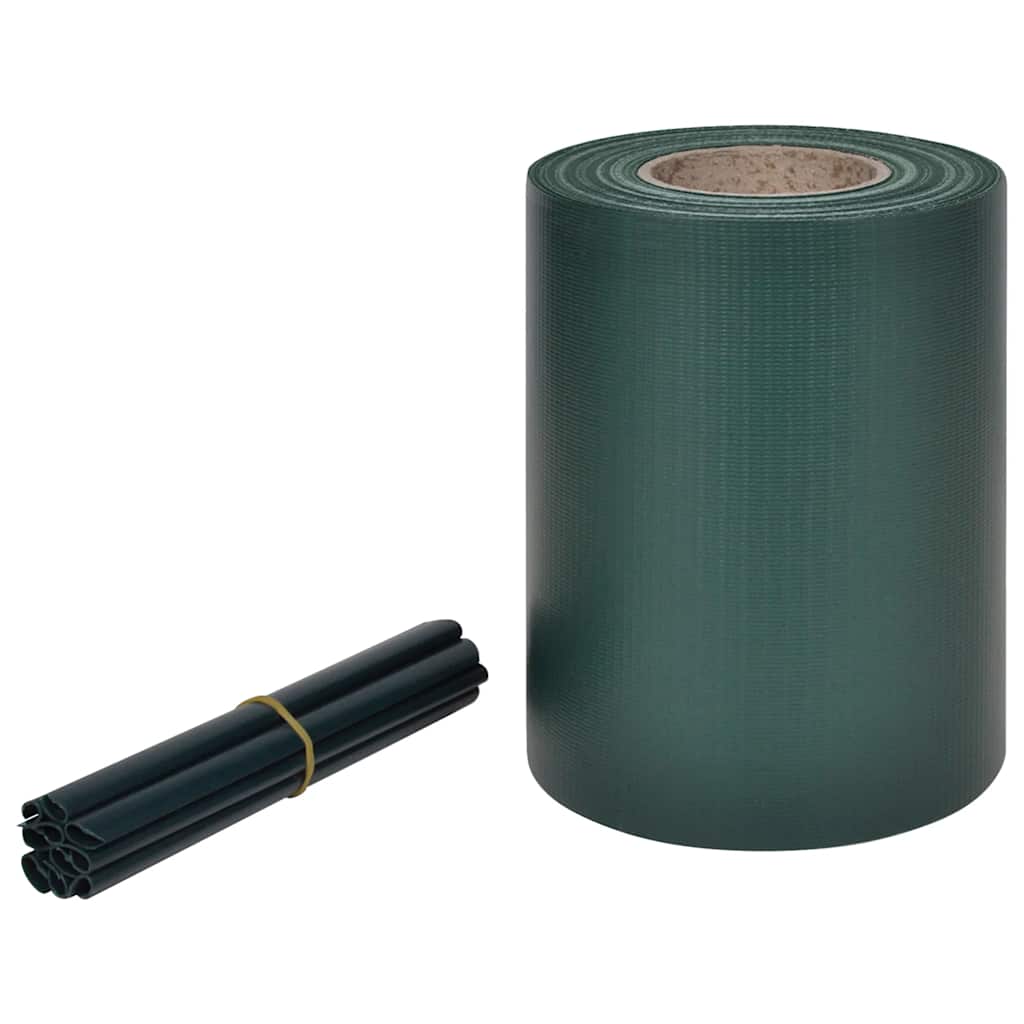 Vrtni zaslon PVC 70 x 0,19 m zelena