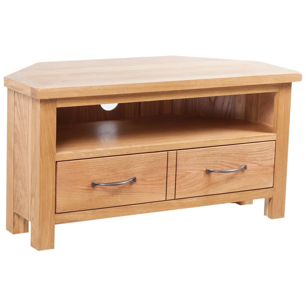 TV ormarić s ladicom 88 x 42 x 46 cm masivna hrastovina