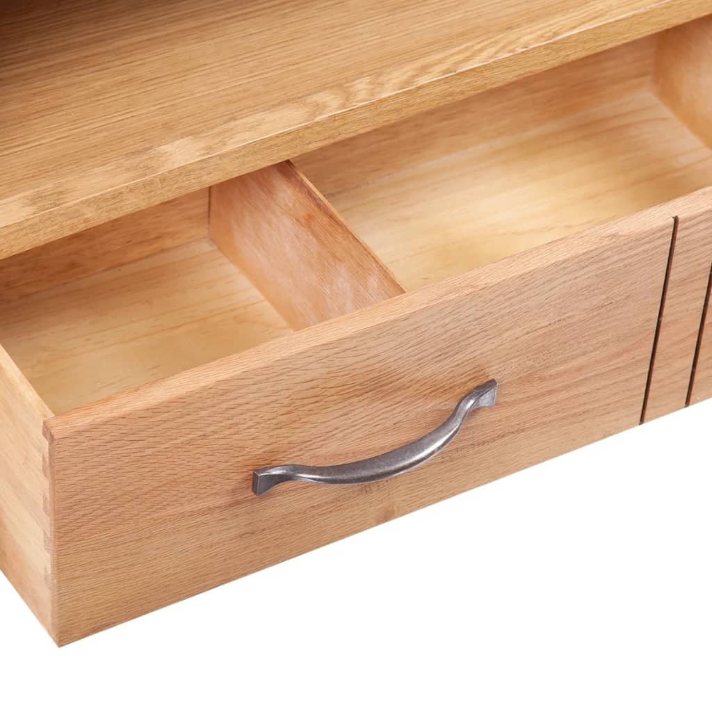 TV ormarić s ladicom 88 x 42 x 46 cm masivna hrastovina