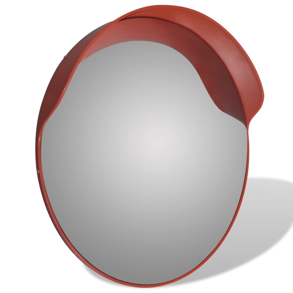 Konveksno vanjsko prometno ogledalo od PC plastike narančasto 60 cm