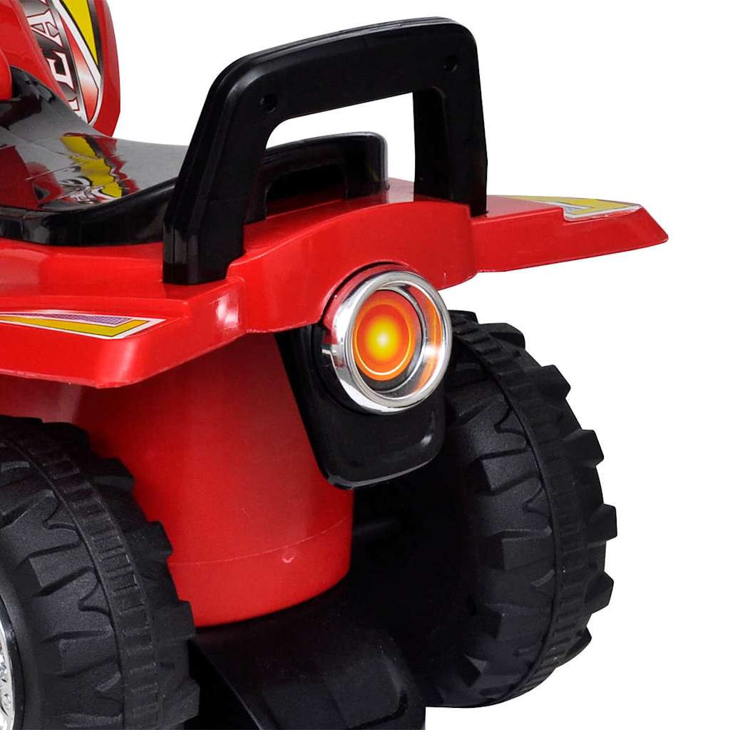 Crveni dječji quad na guranje sa zvukom i svjetlom