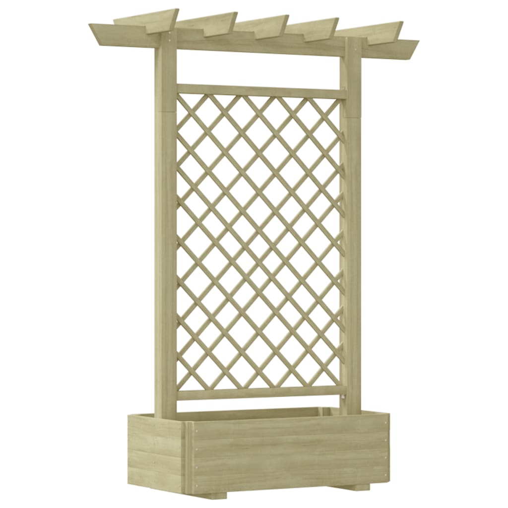 Vrtna pergola sa sadilicom 162 x 56 x 204 cm drvena