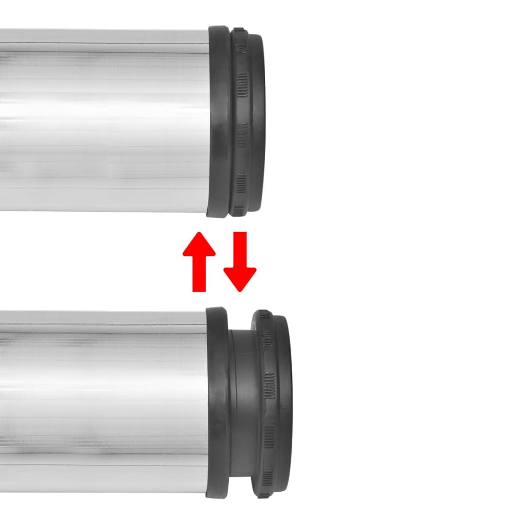 4 noge za stol podesive visine boja brušenog nikla 1100 mm