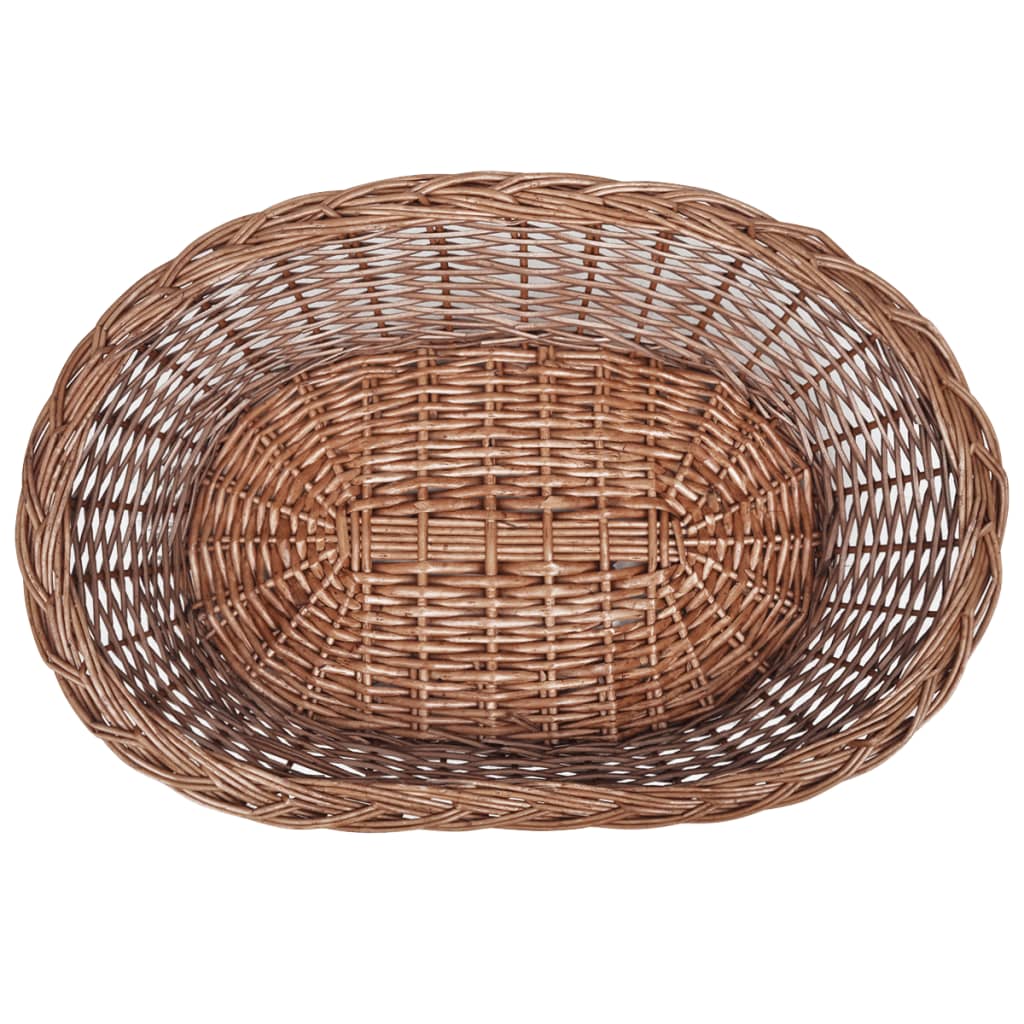 Košara za pse / krevet za ljubimce od vrbe prirodna boja 50 cm