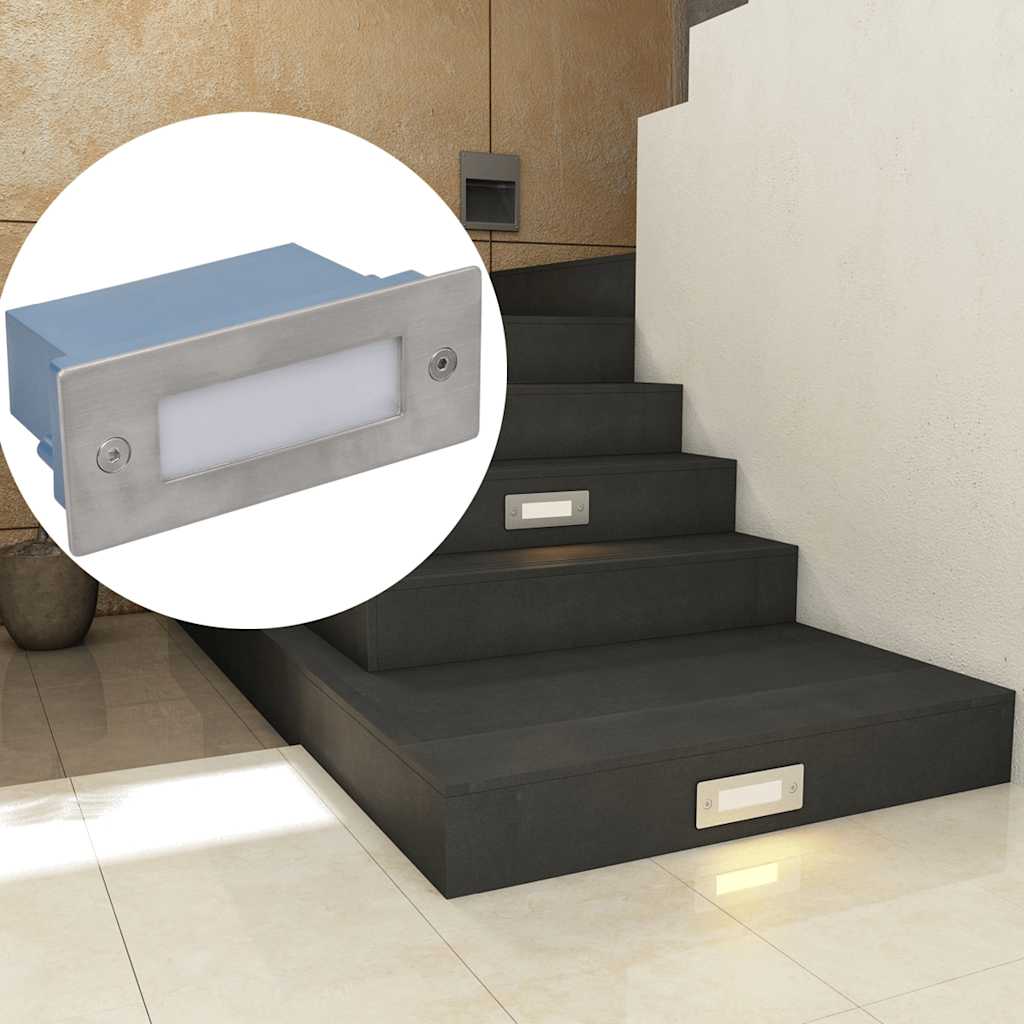 2 LED ugradbena svjetla za stepenice 44 x 111 x 56 mm