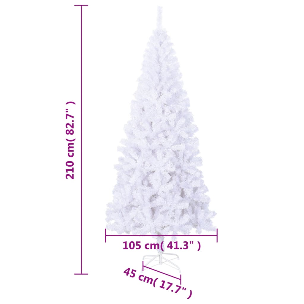 Umjetno božićno drvce s čeličnim stalkom 210 cm 910 grana