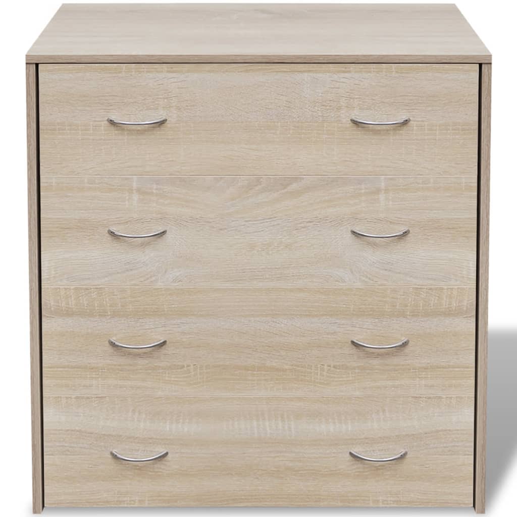 Komoda s 4 ladice 60 x 30,5 x 71 cm boja hrasta